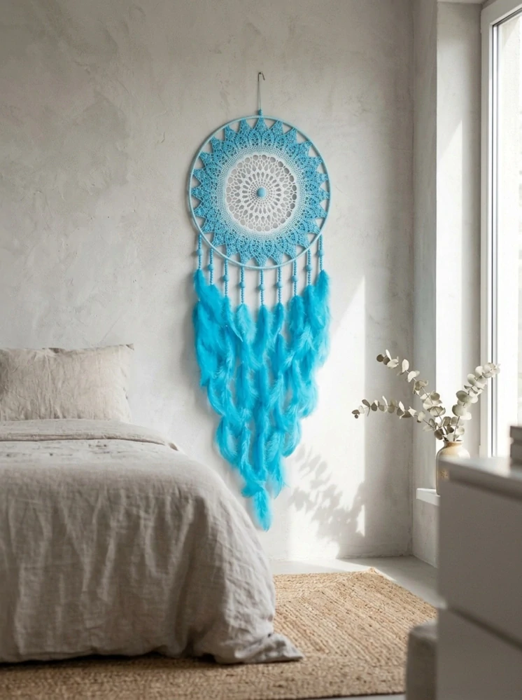 Lapač snů Stínový strážce tyrkysový 40 x 115 cm