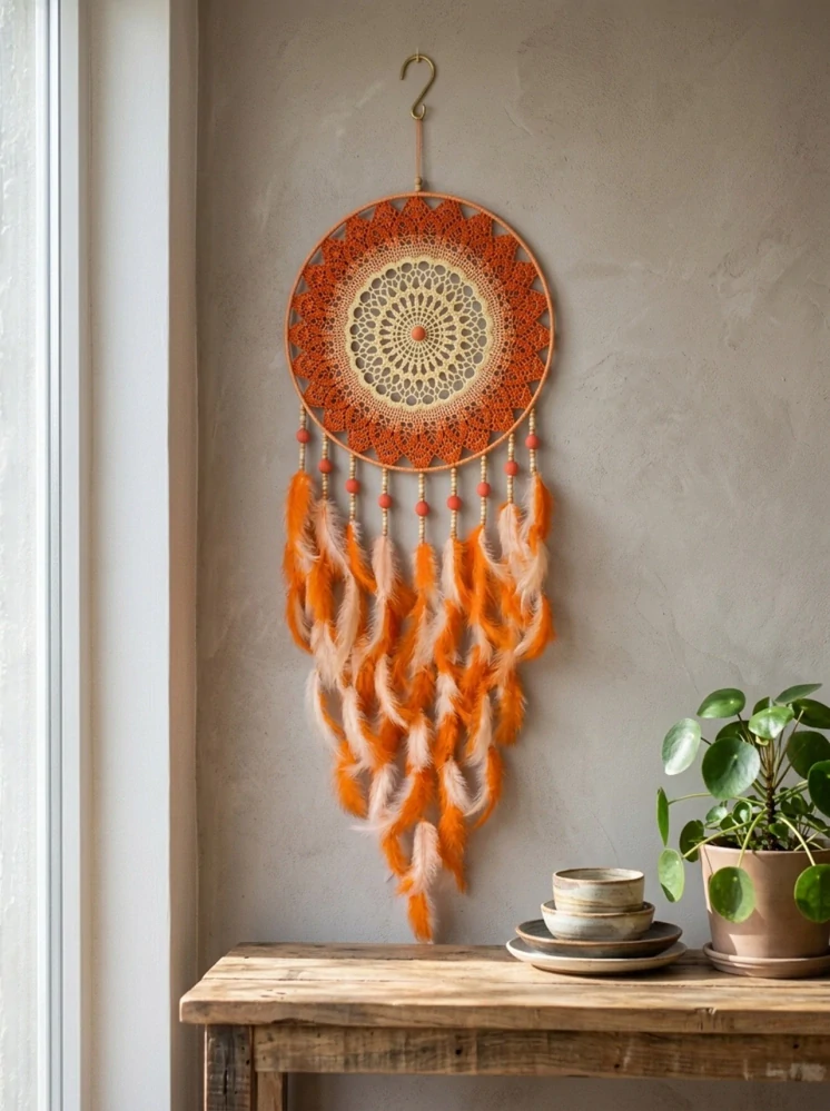 Lapač zlých snů Stínový strážce oranžový 40 x 115 cm