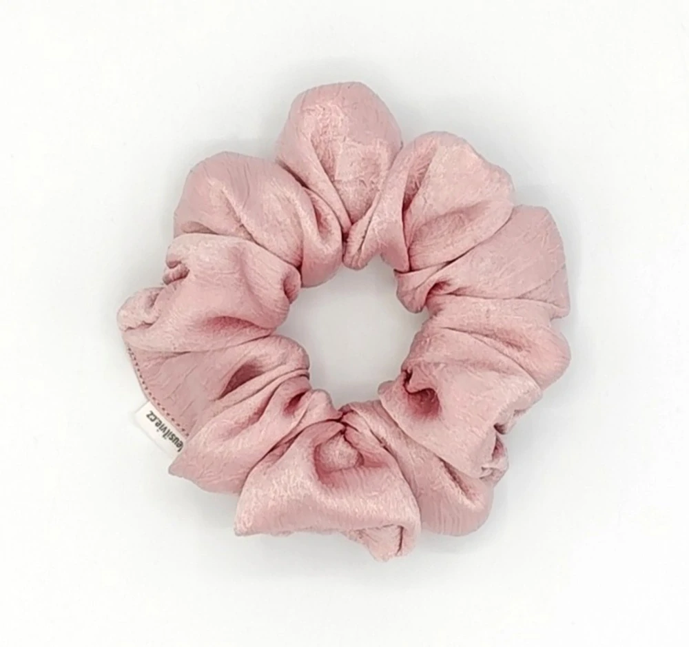 Scrunchie gumička růžová L - klasik