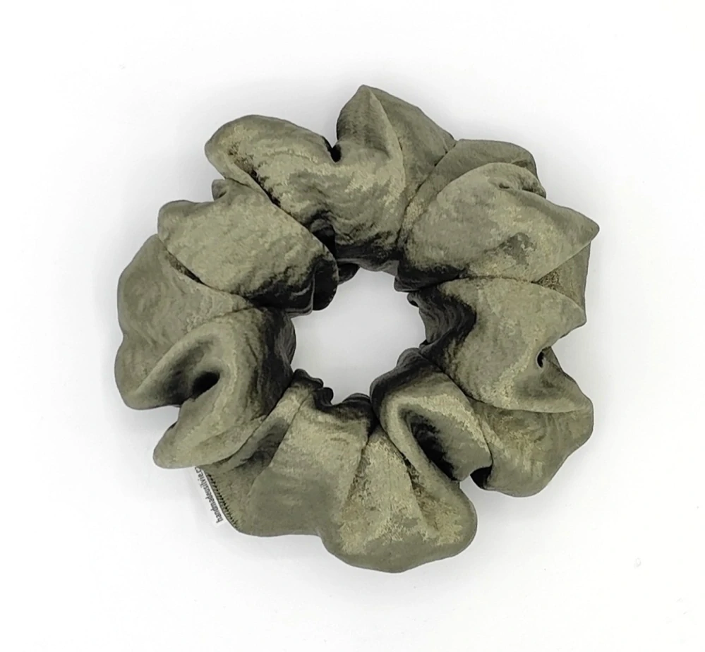 Scrunchie gumička zelená Dion XXL