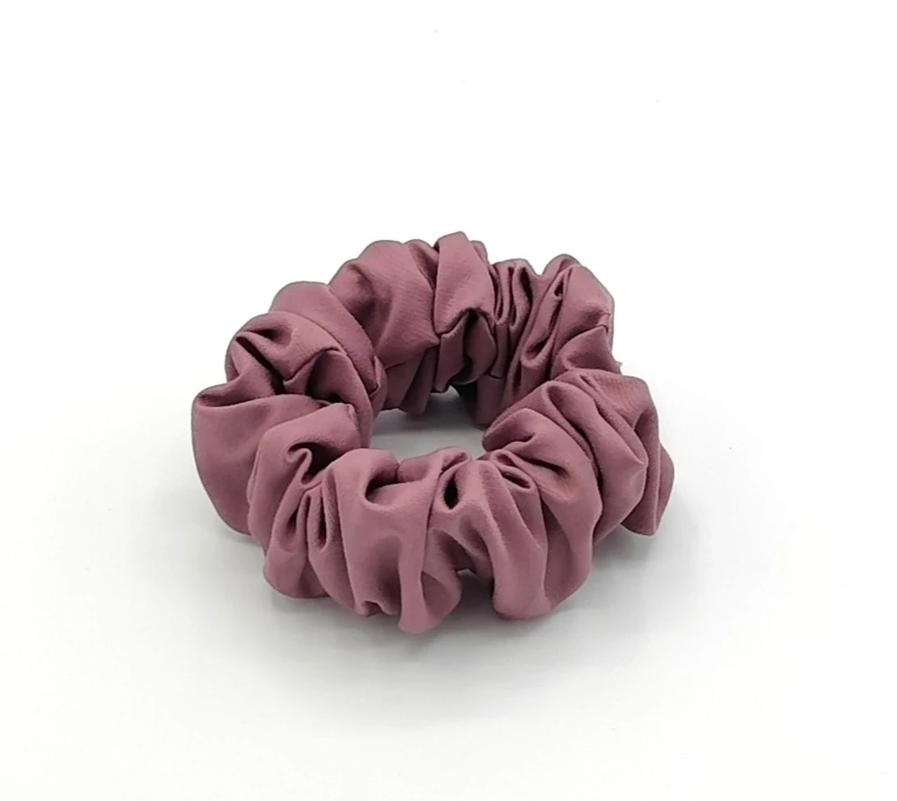 Scrunchie gumička starorůžová tmavá L