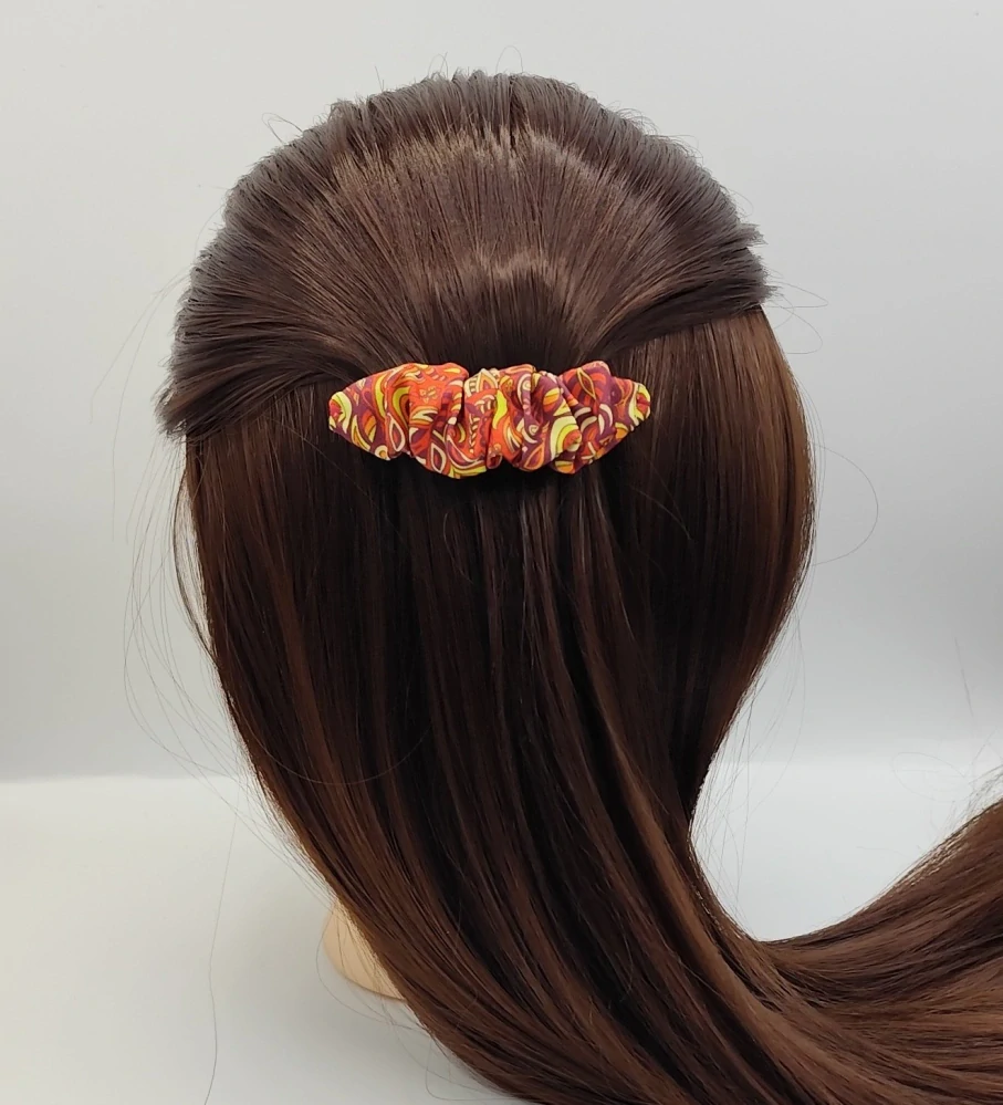 Spona do vlasů scrunchie Mandala II. 8 cm