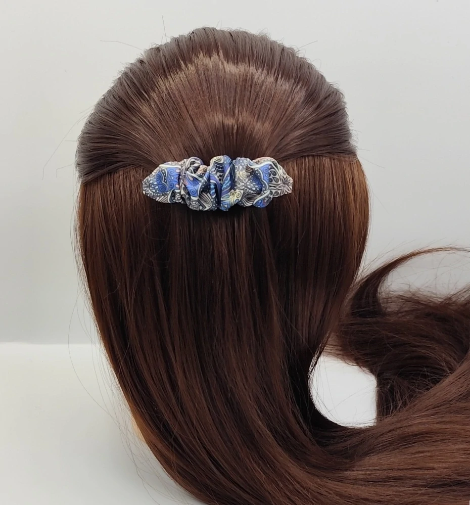 Spona do vlasů scrunchie Mandala III. 8 cm