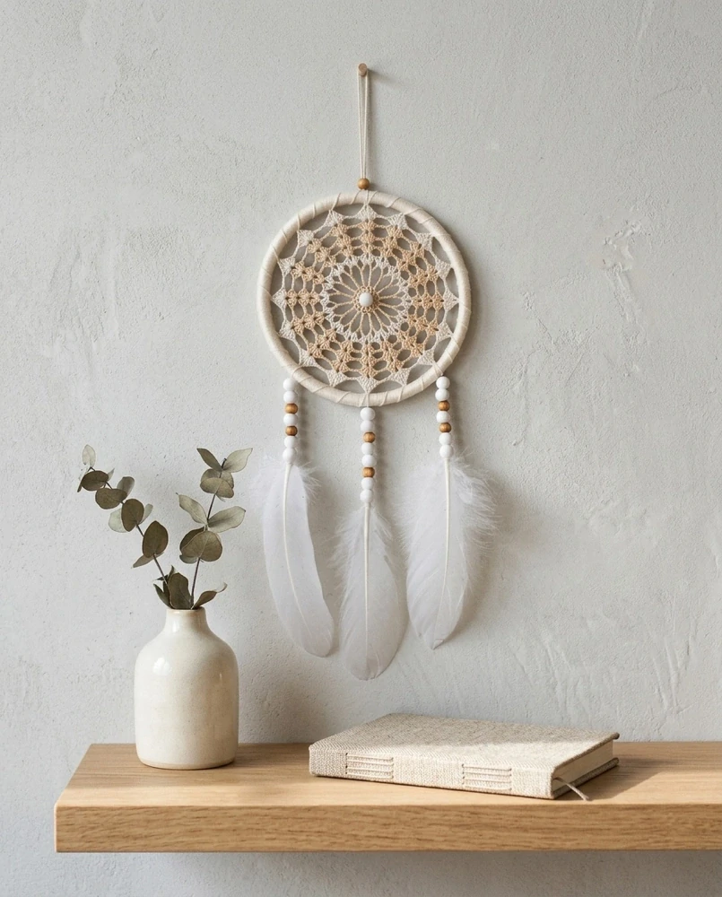 Lapač zlých snů - přírodní 15 x 40 cm č.3