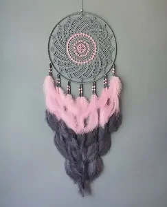 Lapač zlých snů Šedý ochránce 35 x 95 cm č.2