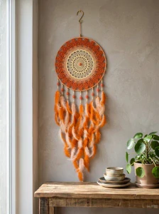 Lapač zlých snů Stínový strážce oranžový 40 x 115 cm