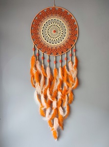 Lapač zlých snů Stínový strážce oranžový 40 x 115 cm