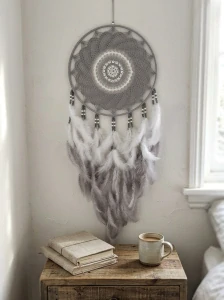 Lapač zlých snů Šedý ochránce 35 x 95 cm č.1