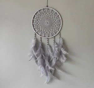 Lapač zlých snů šedý 24 x 65 cm č.1