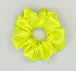 Saténová Scrunchie gumička reflexní L - klasik
