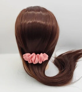 Spona do vlasů Scrunchie starorůžová