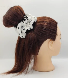Bavlněná Scrunchie gumička tlapky XXL I.
