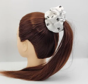 Bavlněná Scrunchie gumička tlapky XXL II.