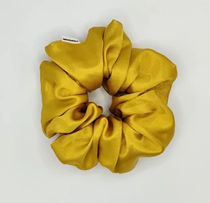 Saténová Scrunchie gumička zlatá XXL