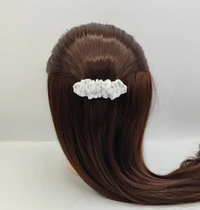 Spona do vlasů scrunchie kvítky 8 cm