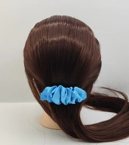 Spona do vlasů Scrunchie tyrkysová
