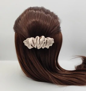 Spona do vlasů Scrunchie béžová Dion