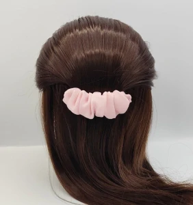 Spona do vlasů scrunchie růžová