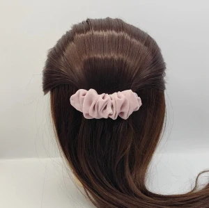 Spona do vlasů scrunchie starorůžová