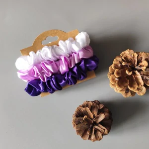 Dárkové Scrunchies gumičky S na kartě - IV.
