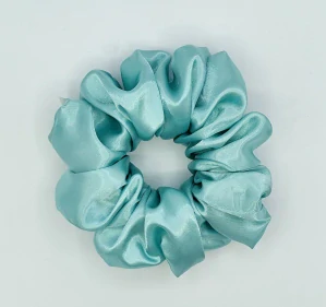 Saténová Scrunchie gumička mentol XXL