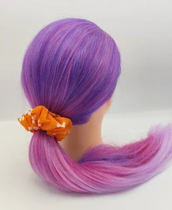 Scrunchie gumička Oranžová L