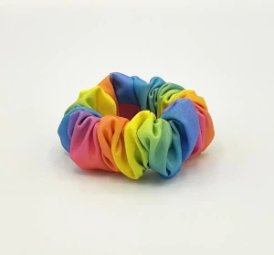 Scrunchie gumička Duhová L