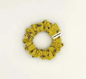 Bavlněná Scrunchie gumička žlutá S