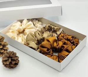 Dárková sada gumiček camel - 6 scrunchies