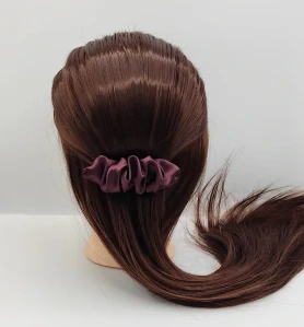 Spona do vlasů Scrunchie tmavě vínová
