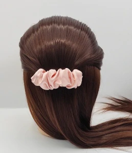 Spona do vlasů Scrunchie pudrová