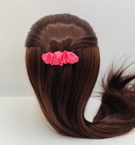 Spona do vlasů scrunchie pink 8 cm