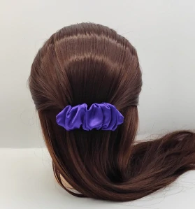 Spona do vlasů Scrunchie tmavě fialová
