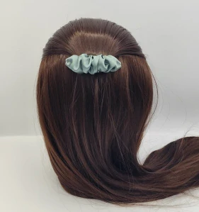 Spona do vlasů scrunchie khaki 8 cm