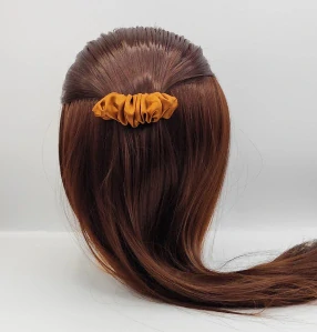 Spona do vlasů scrunchie bronzová 8 cm
