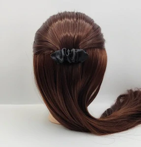 Spona do vlasů scrunchie černá 8 cm