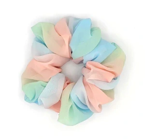 Scrunchie gumička Duhová II. XXL