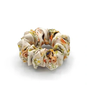 Scrunchie gumička Jarní květy I. L