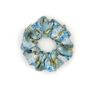Scrunchie gumička Jarní květy II. L - klasik