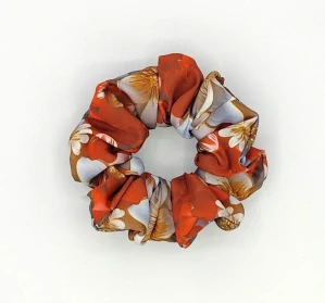 Scrunchie gumička Jarní květy III. L - klasik