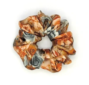 Scrunchie gumička Jarní květy V. XXL