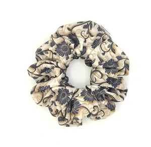 Scrunchie gumička Jarní květy VII. XXL