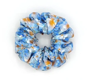 Scrunchie gumička Jarní květy IX. XXL