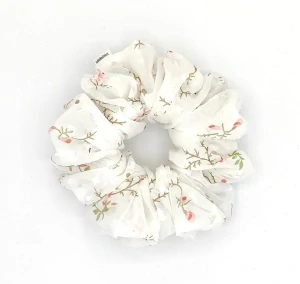 Scrunchie gumička Bílá XXL
