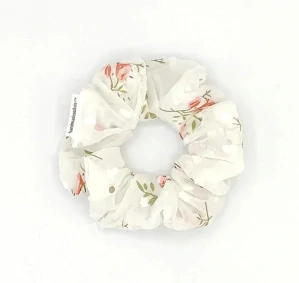 Scrunchie gumička Bílá L-klasik