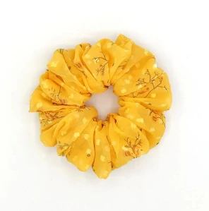 Scrunchie gumička Žlutá XXL