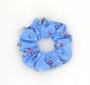 Scrunchie gumička Modrá L-klasik