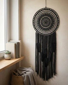 Lapač zlých snů Černá holubice 40 x 120 cm