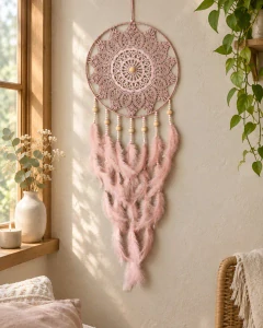 Lapač snů - Stínový strážce starorůžový 30 x 90 cm