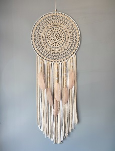Lapač zlých snů Béžová holubice 40 x 110 cm